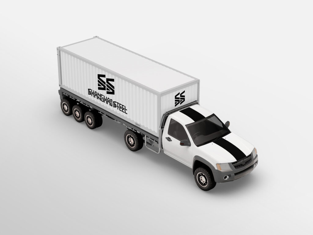 SHANGHAI STEEL Cargo Truck White