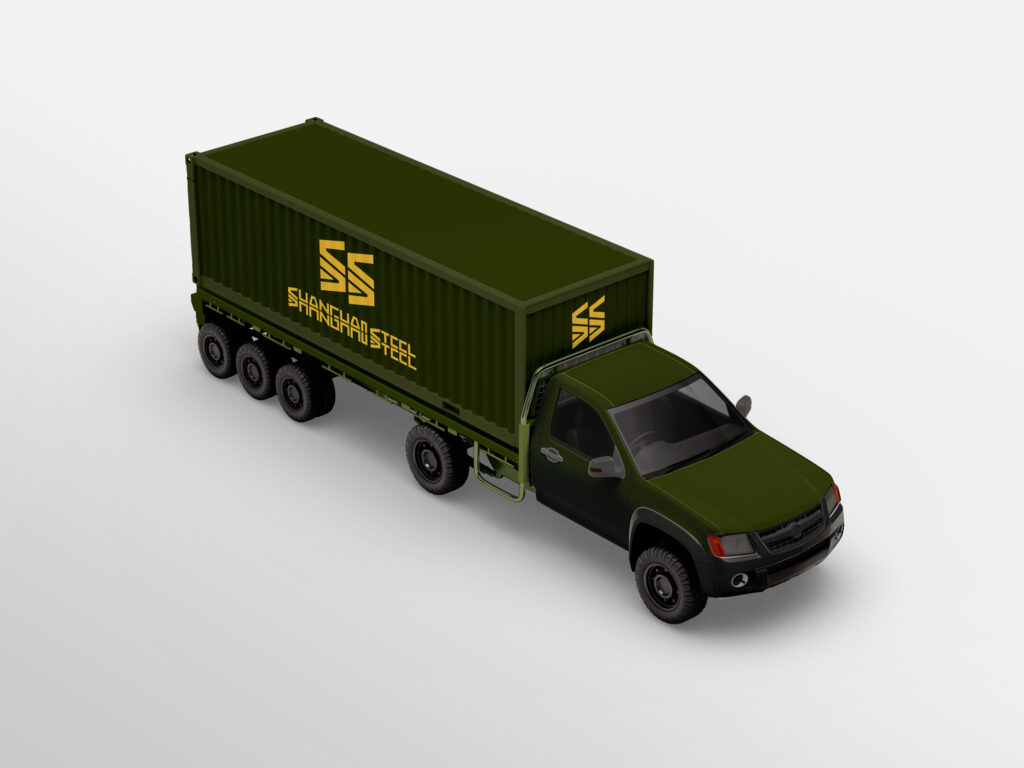 SHANGHAI STEEL Cargo Truck Dark Green